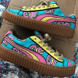 CUSTOM PAINTED ODD FUTURE THEMED PUMAS